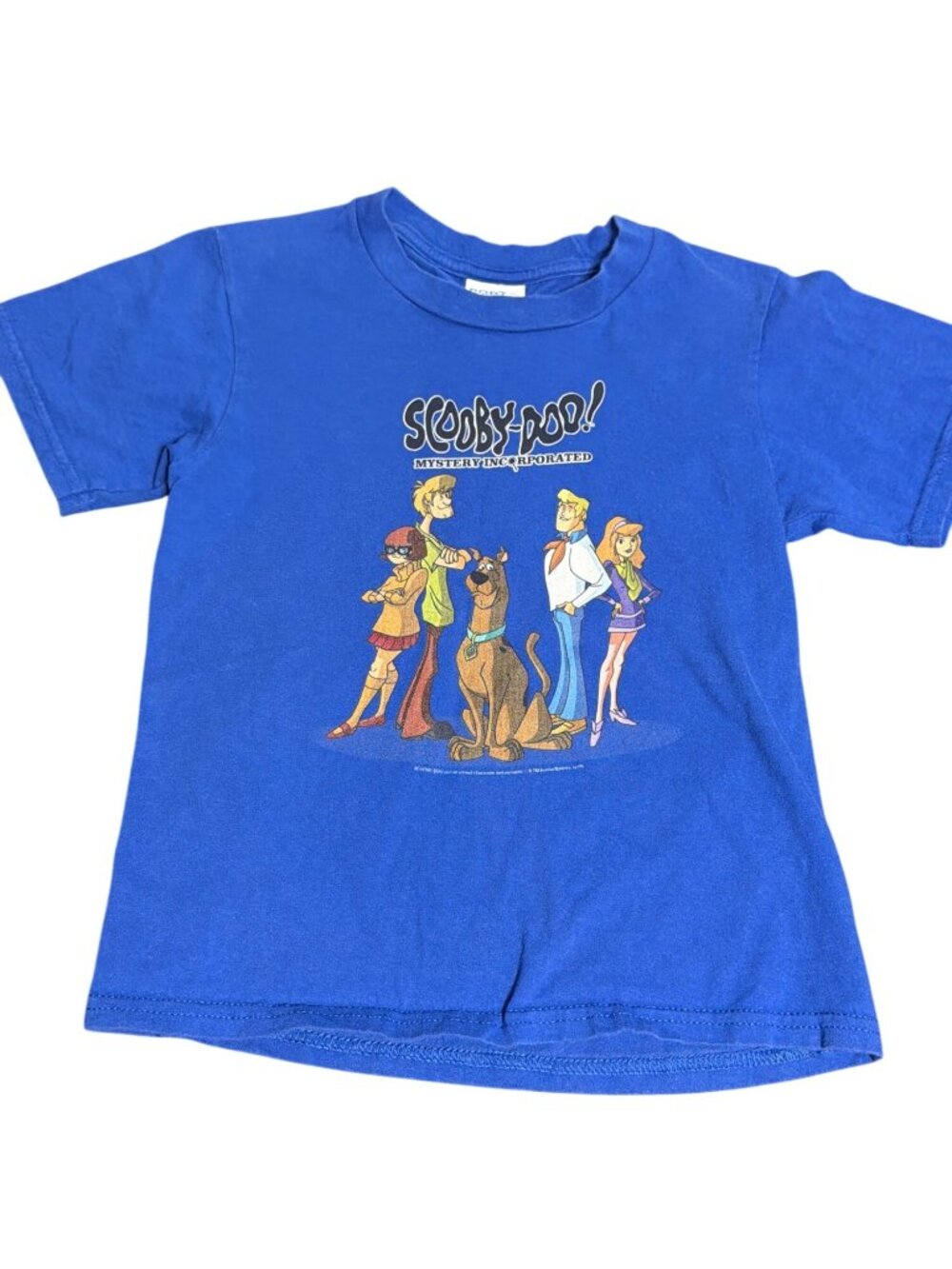 Scooby-Doo Mystery Incorporated Blue Graphic T Shirt Port & Company Sz Youth XS
